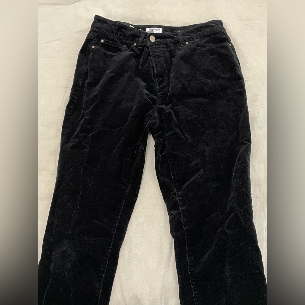 Black corduroy pants